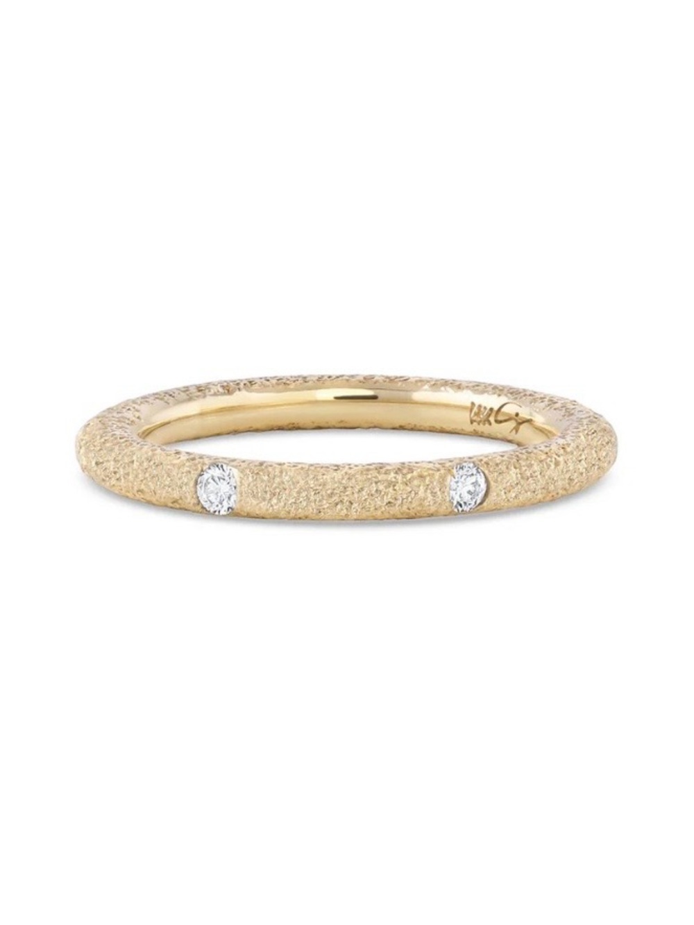 Imperfect Grace Maude Ring - 14k Gold and Diamond Band - size 6